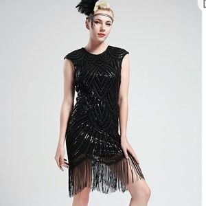 Flapper Style Sequin Dress